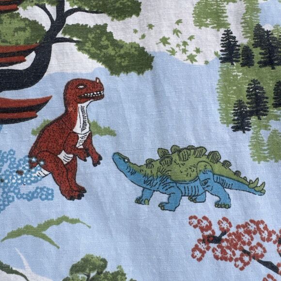 Japanese Hawaiian Men's M Shirt Firefly Lootwear LTD Ed. Dinosaurs Pagoda Nature - Picture 11 of 11